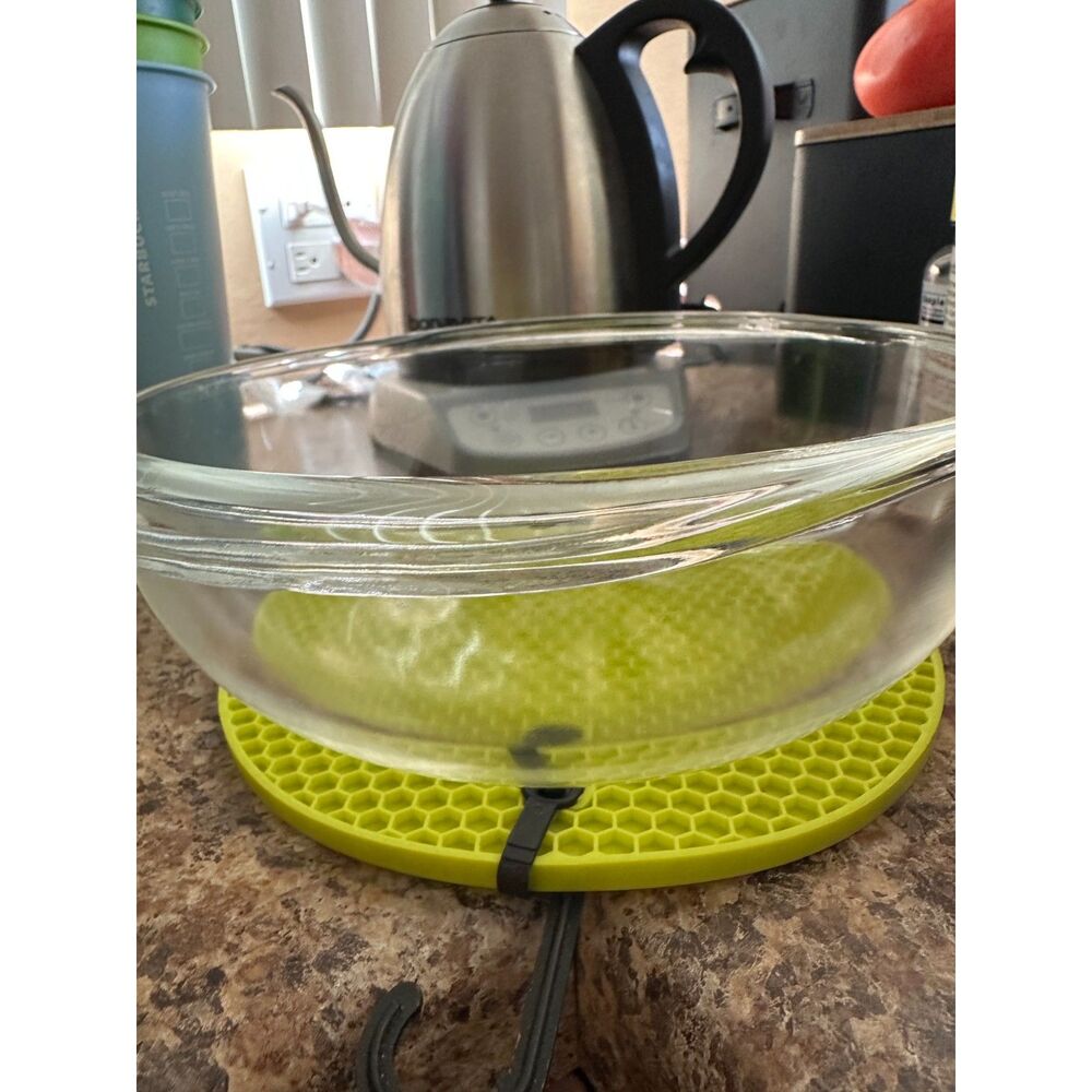 Set of 3 Authentic Vintage PYREX Clear Mixing Bowls